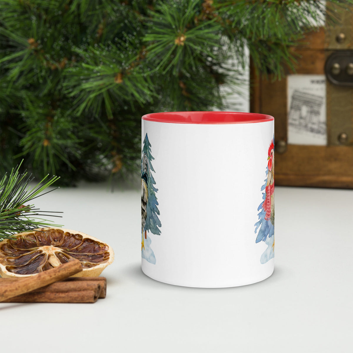 Winter Rooster Colored Mug - Cluck It All Farms