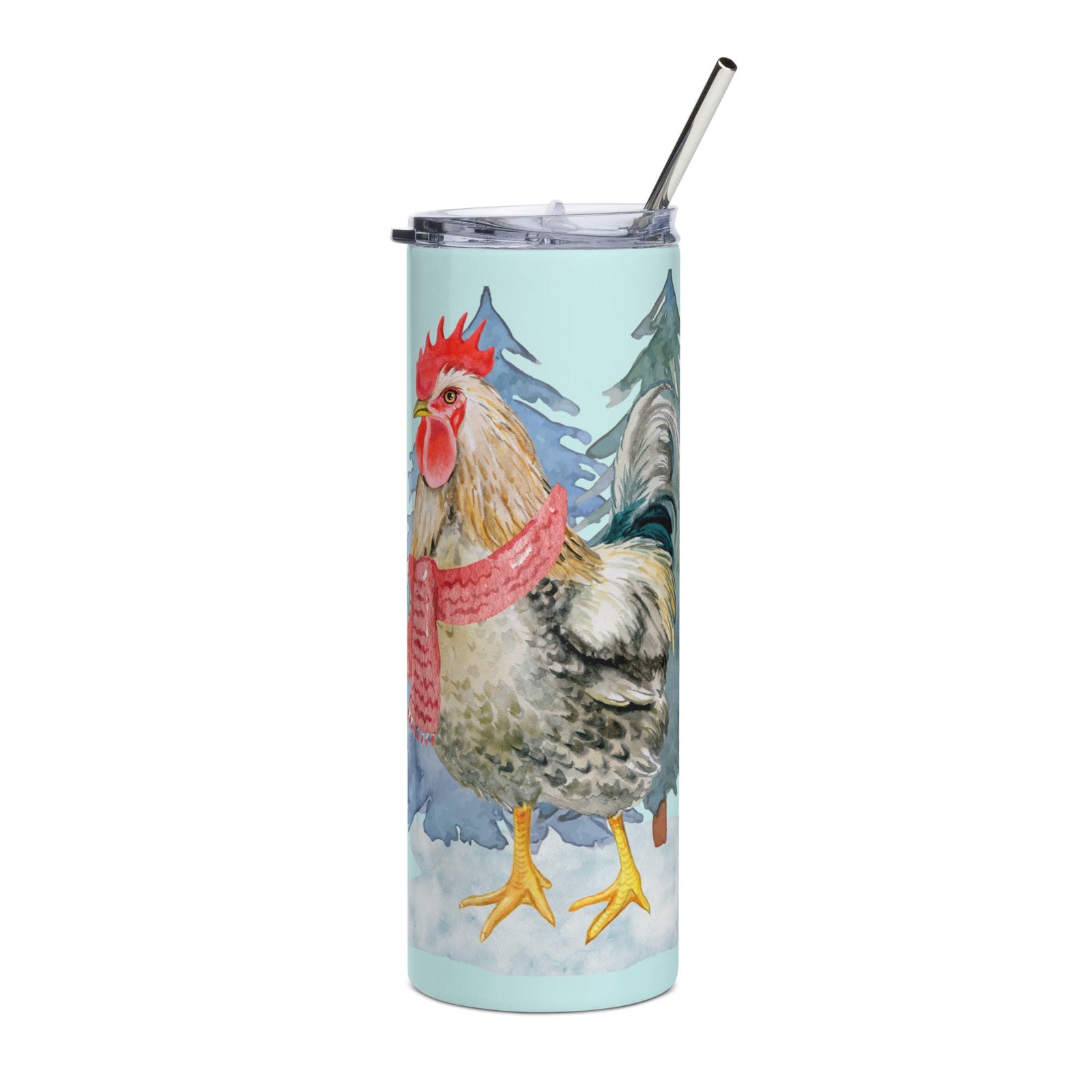Winter Rooster Stainless Steel Tumbler - Cluck It All Farms