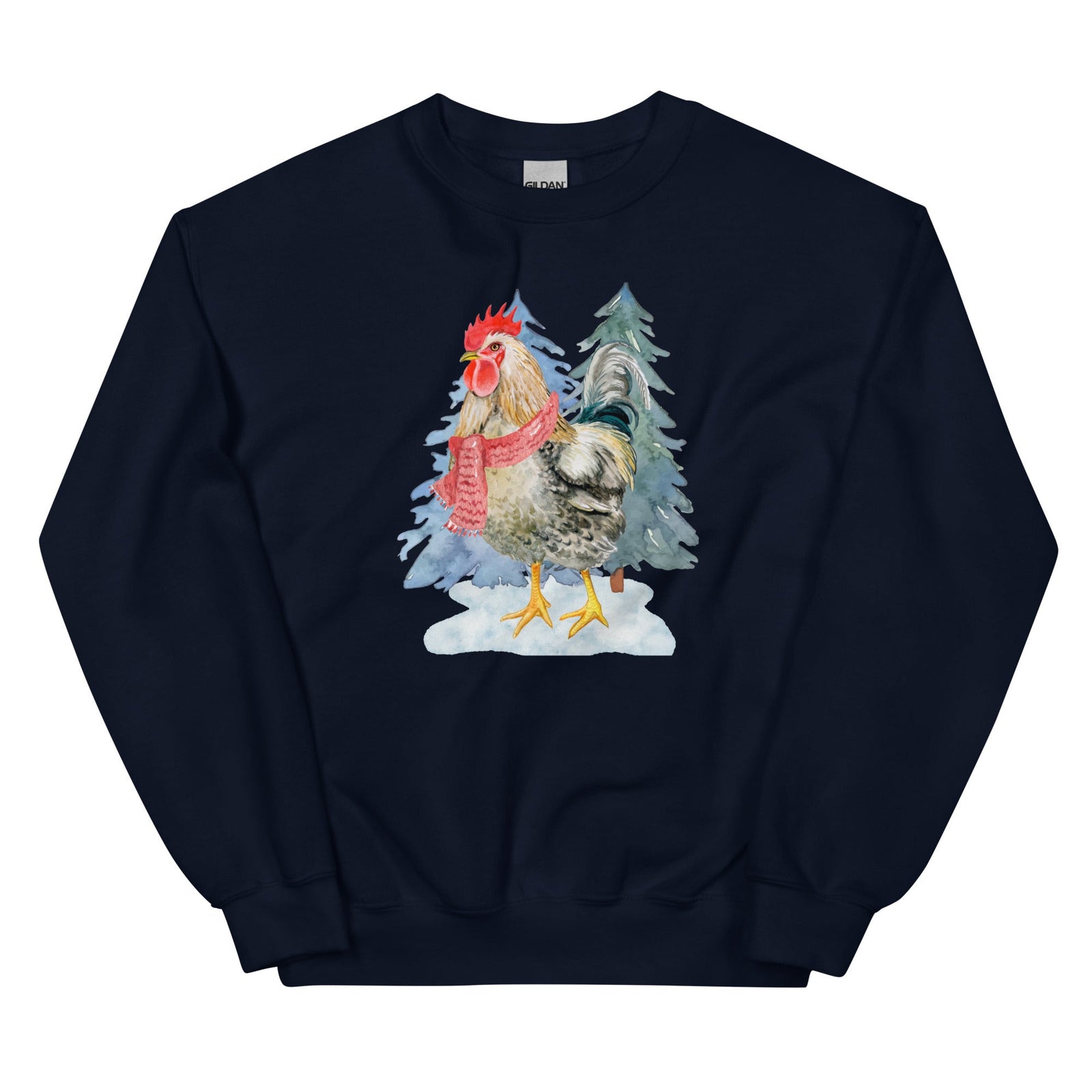 Winter Rooster Unisex Sweatshirt - Cluck It All Farms