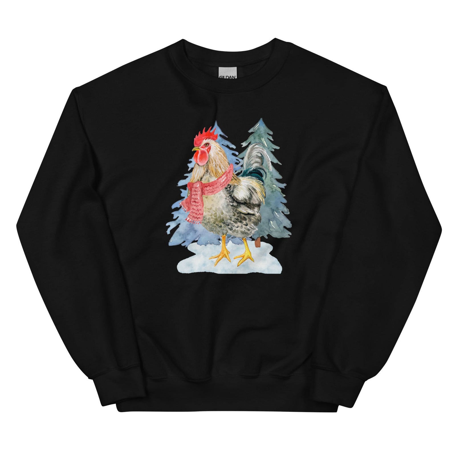Winter Rooster Unisex Sweatshirt - Cluck It All Farms
