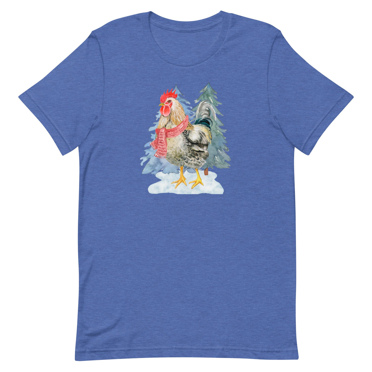 Winter Rooster Unisex T-Shirt - Cluck It All Farms