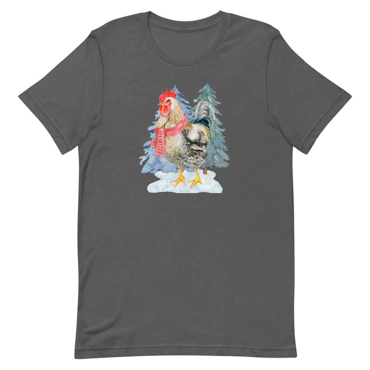 Winter Rooster Unisex T-Shirt - Cluck It All Farms