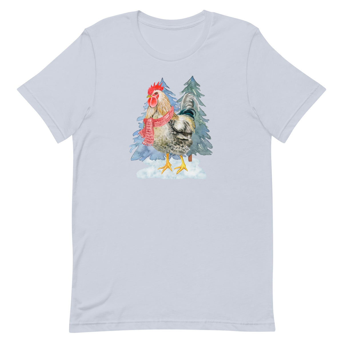 Winter Rooster Unisex T-Shirt - Cluck It All Farms