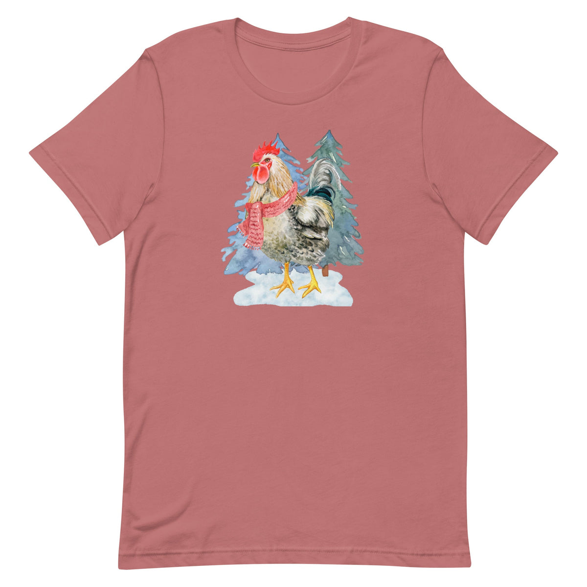 Winter Rooster Unisex T-Shirt - Cluck It All Farms