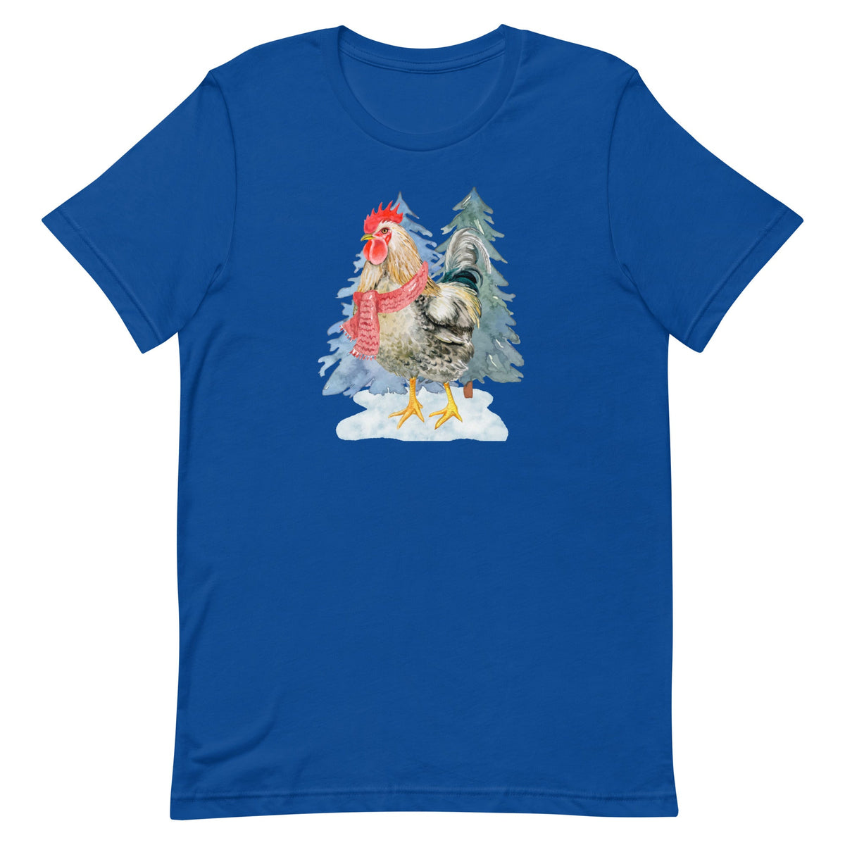 Winter Rooster Unisex T-Shirt - Cluck It All Farms