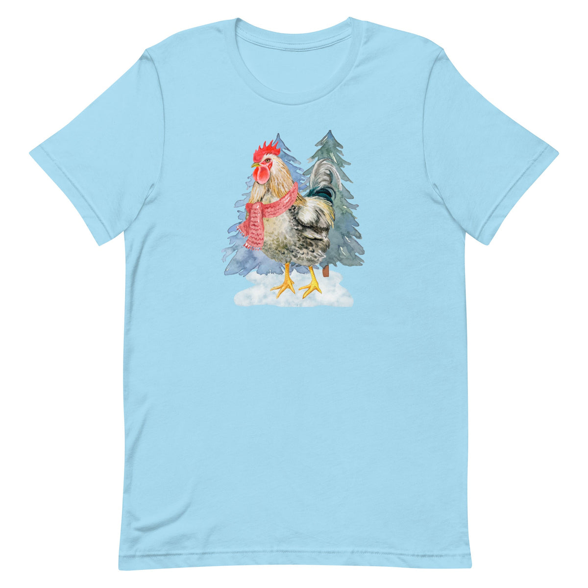 Winter Rooster Unisex T-Shirt - Cluck It All Farms