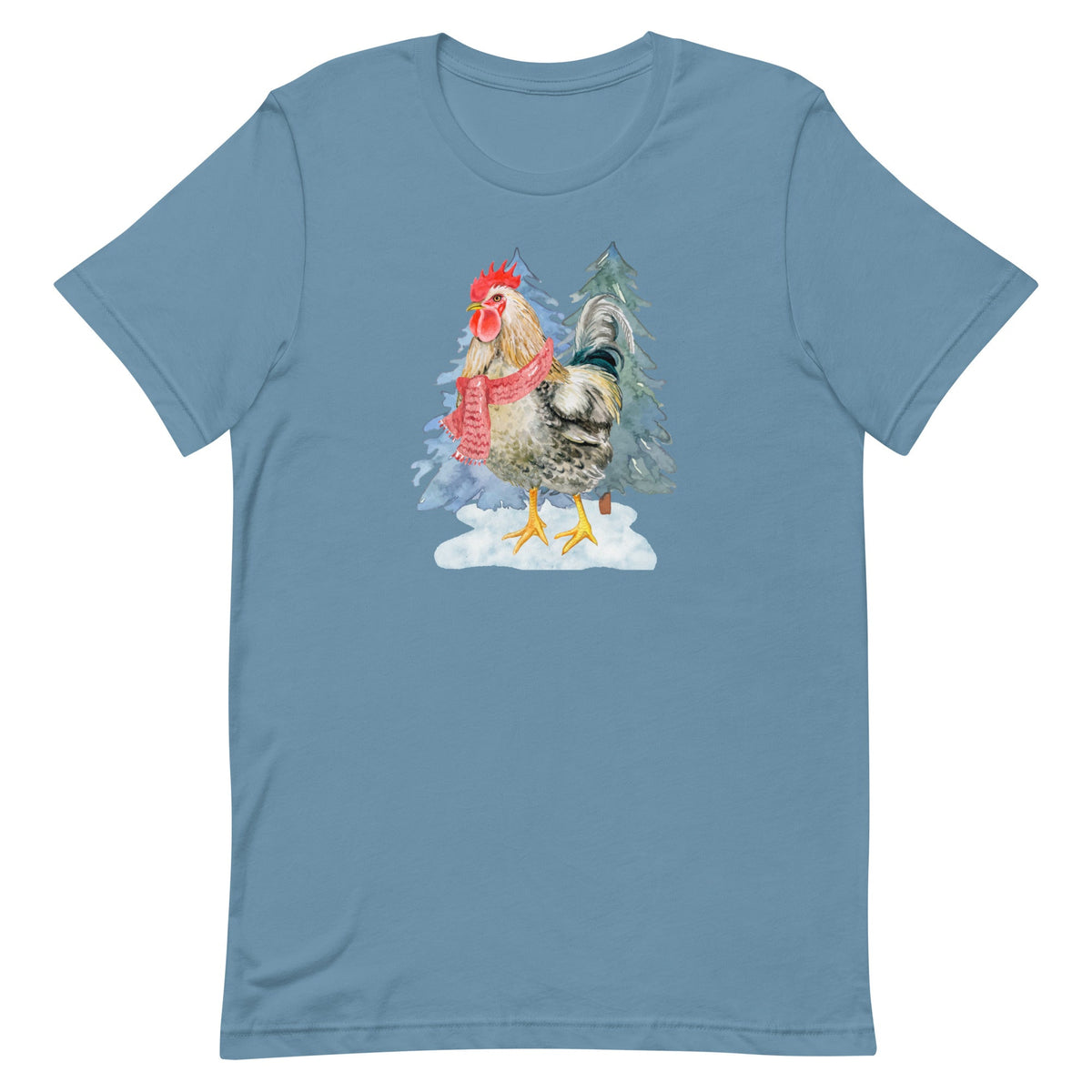 Winter Rooster Unisex T-Shirt - Cluck It All Farms