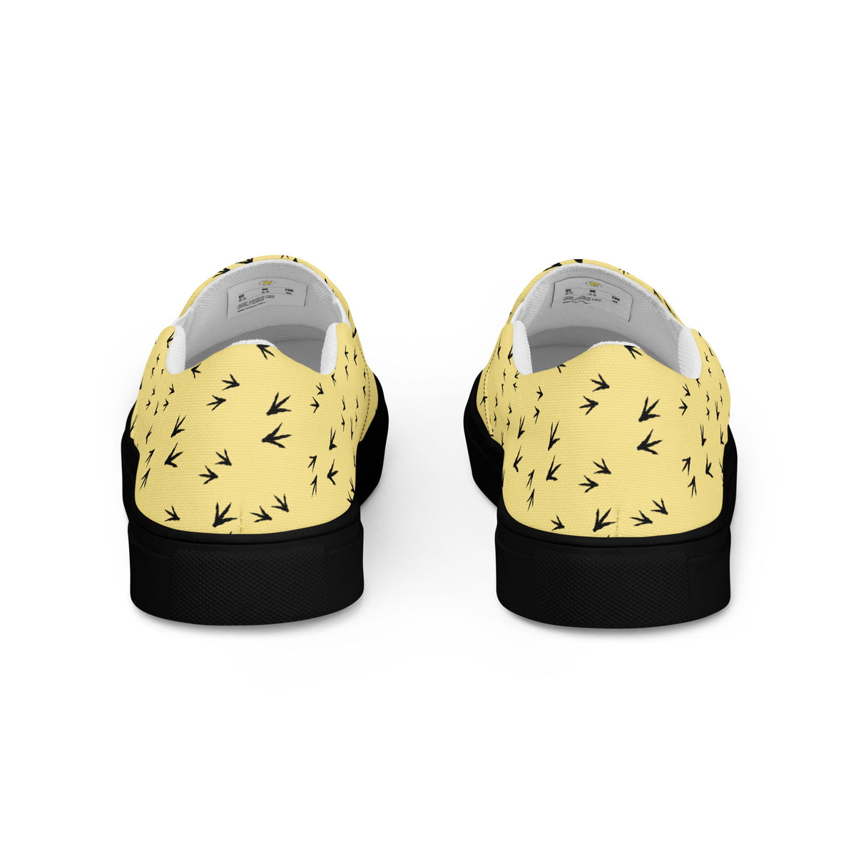 Yellow Chicken Feet Women’s Slip - On Canvas Shoes - Cluck It All Farms