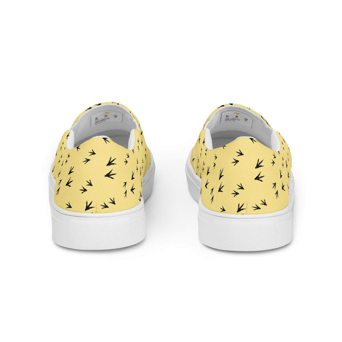 Yellow Chicken Feet Women’s Slip - On Canvas Shoes - Cluck It All Farms