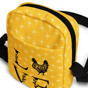 Yellow Chicken Love Utility Crossbody Bag - Cluck It All Farms