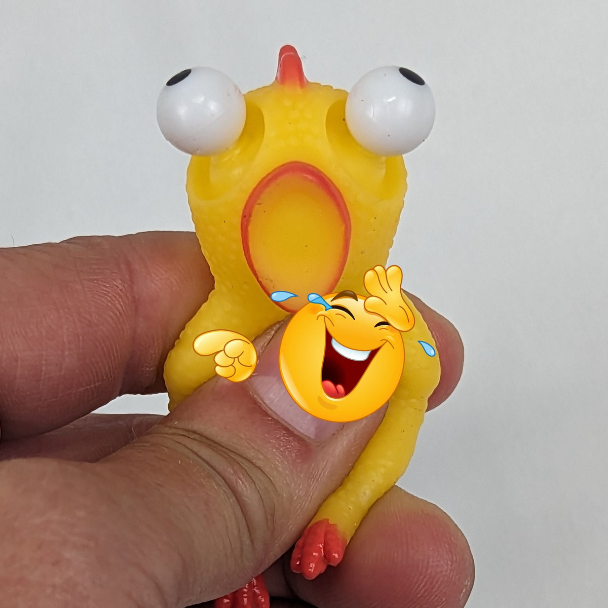2&quot; Popping Eye Chicken Toy - Cluck It All Farms