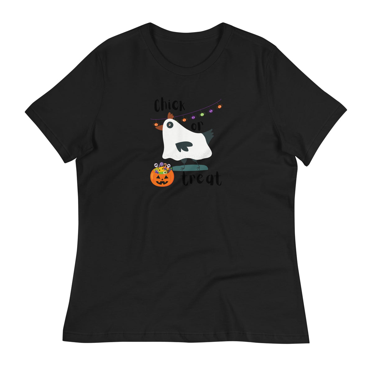 Chick or Treat Women&#39;s Relaxed T-Shirt - Cluck It All Farms