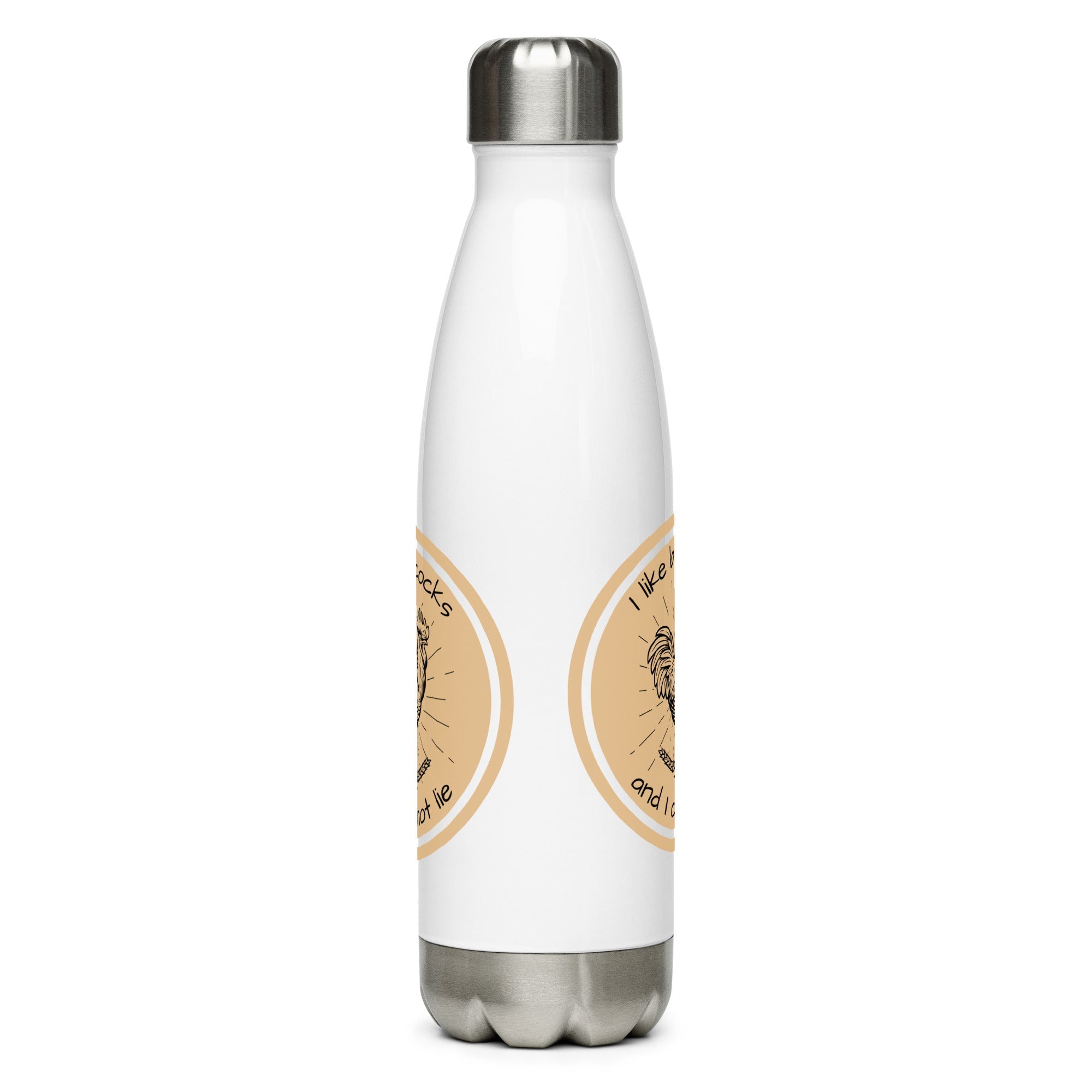 Chicken Big Cocks Stainless Steel Water Bottle - Cluck It All Farms
