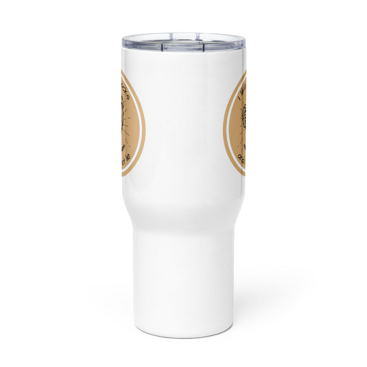 Chicken Big Cocks Travel Mug With Handle - Cluck It All Farms