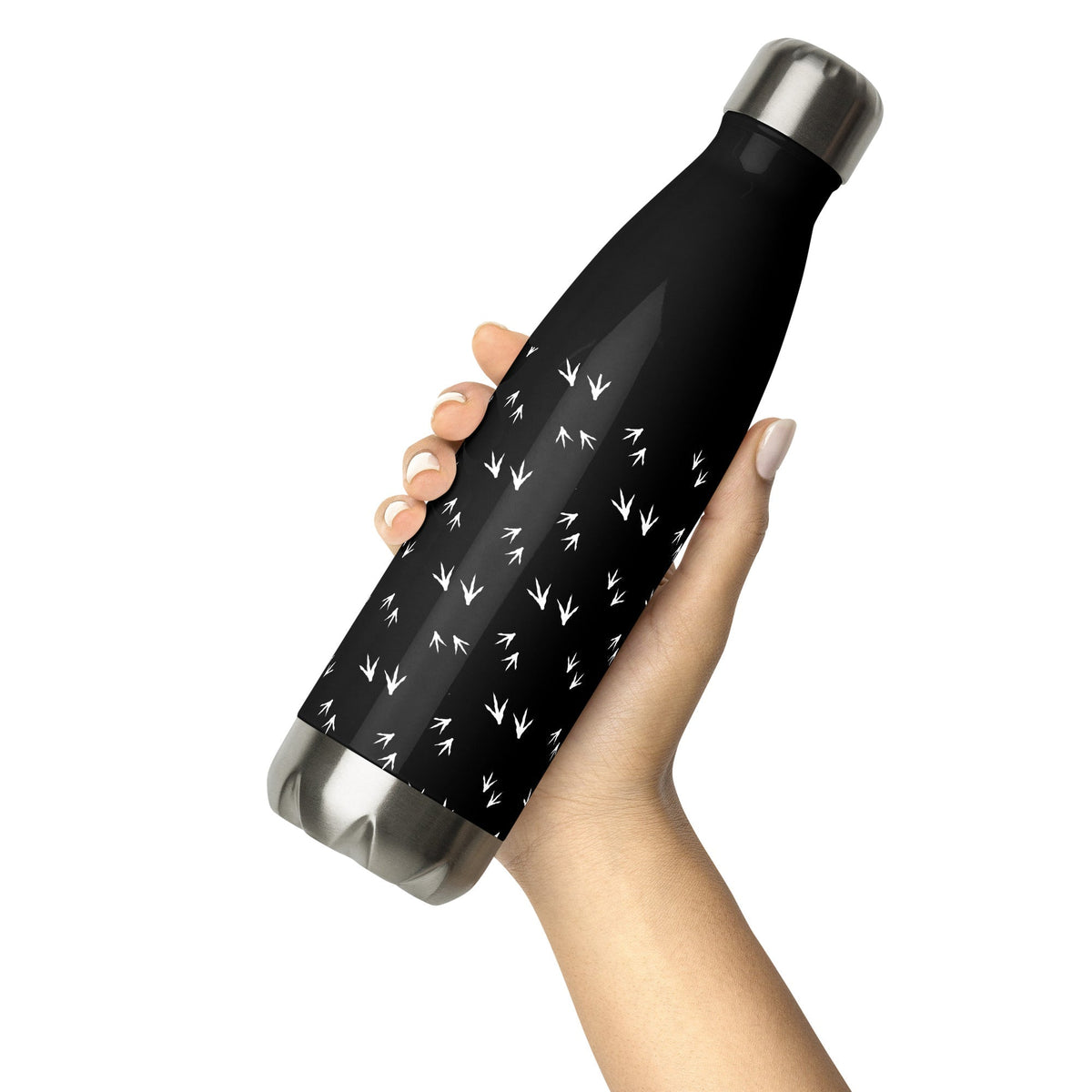 Chicken Feet Stainless Steel Black Water Bottle - Cluck It All Farms