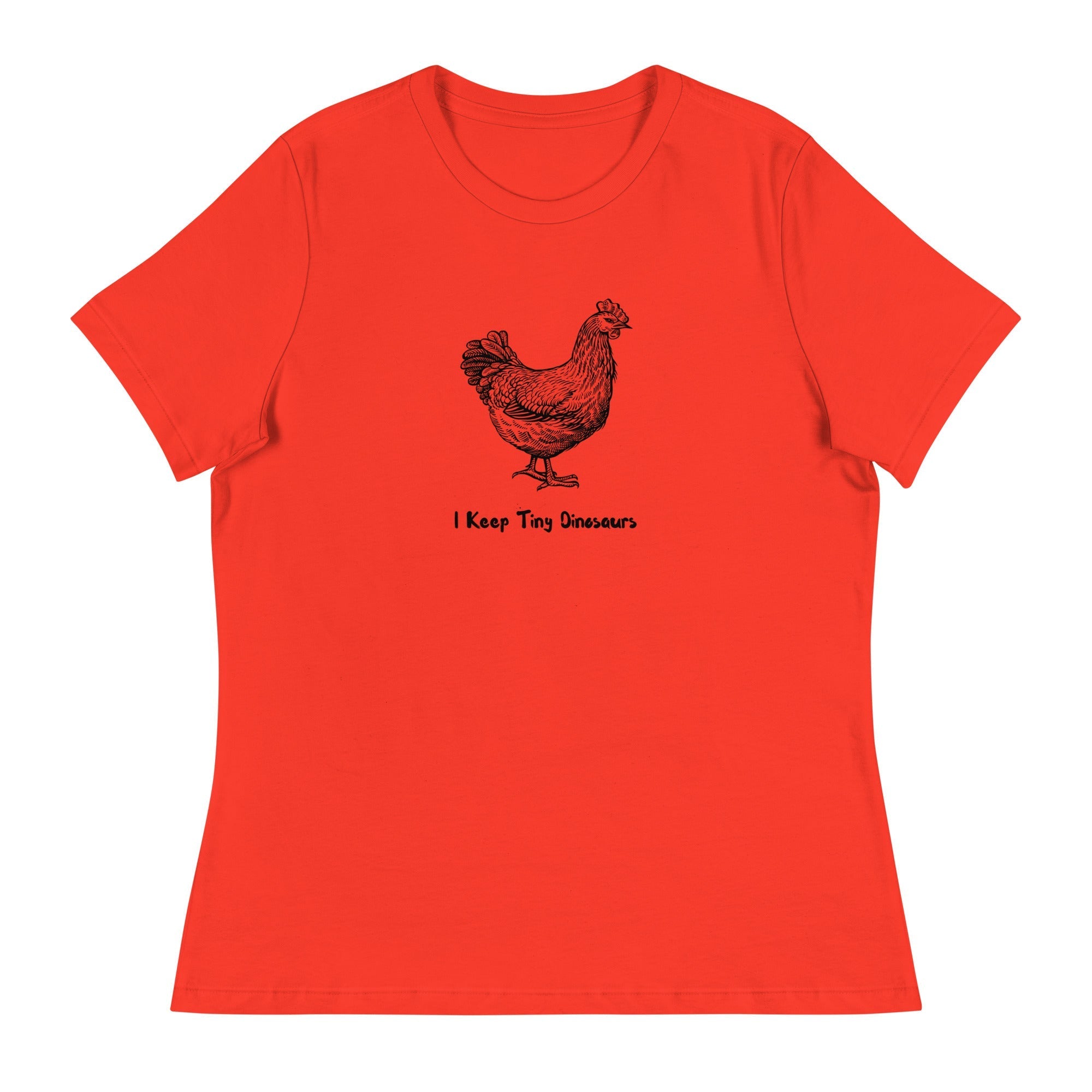 Chicken Tiny Dinosaurs Women's Relaxed T-Shirt - Cluck It All Farms
