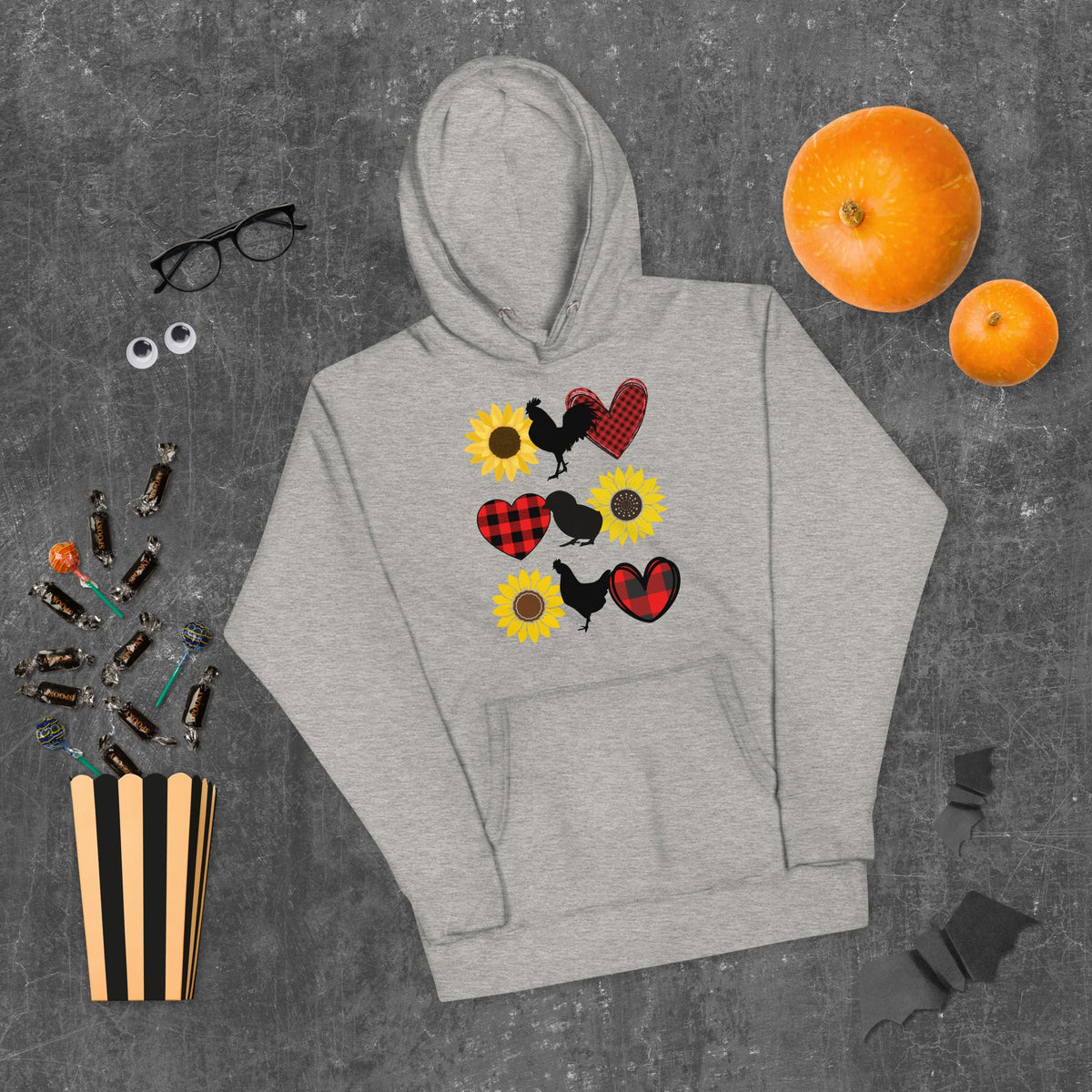 Fall Sunflower Adult Unisex Hoodie - Cluck It All Farms