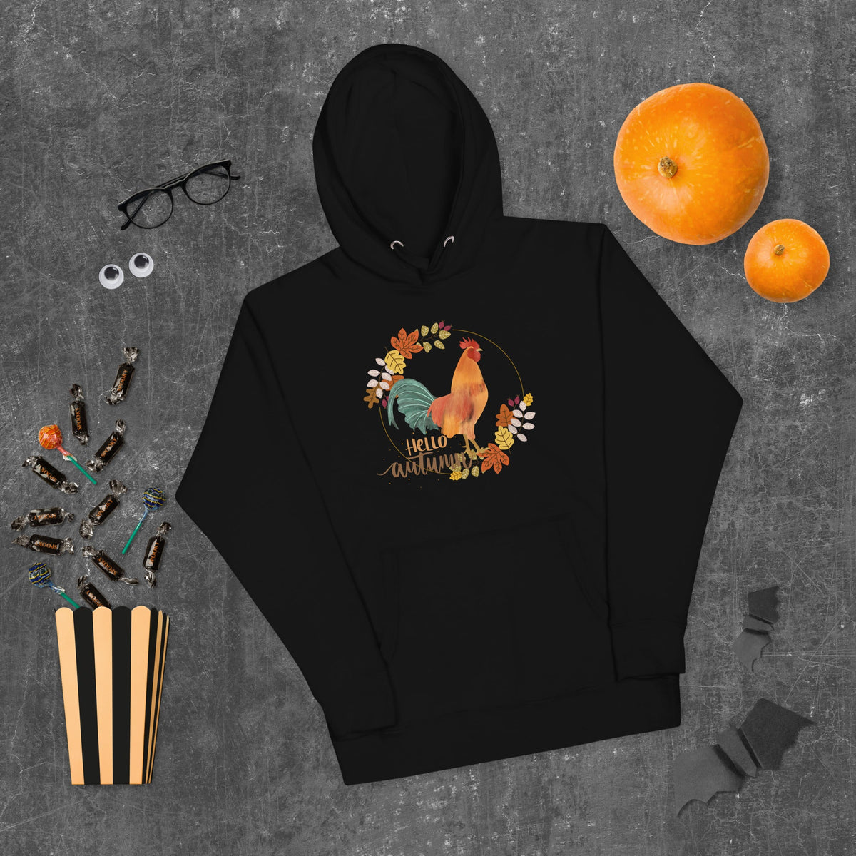 Hello Autumn Adult Unisex Hoodie - Cluck It All Farms