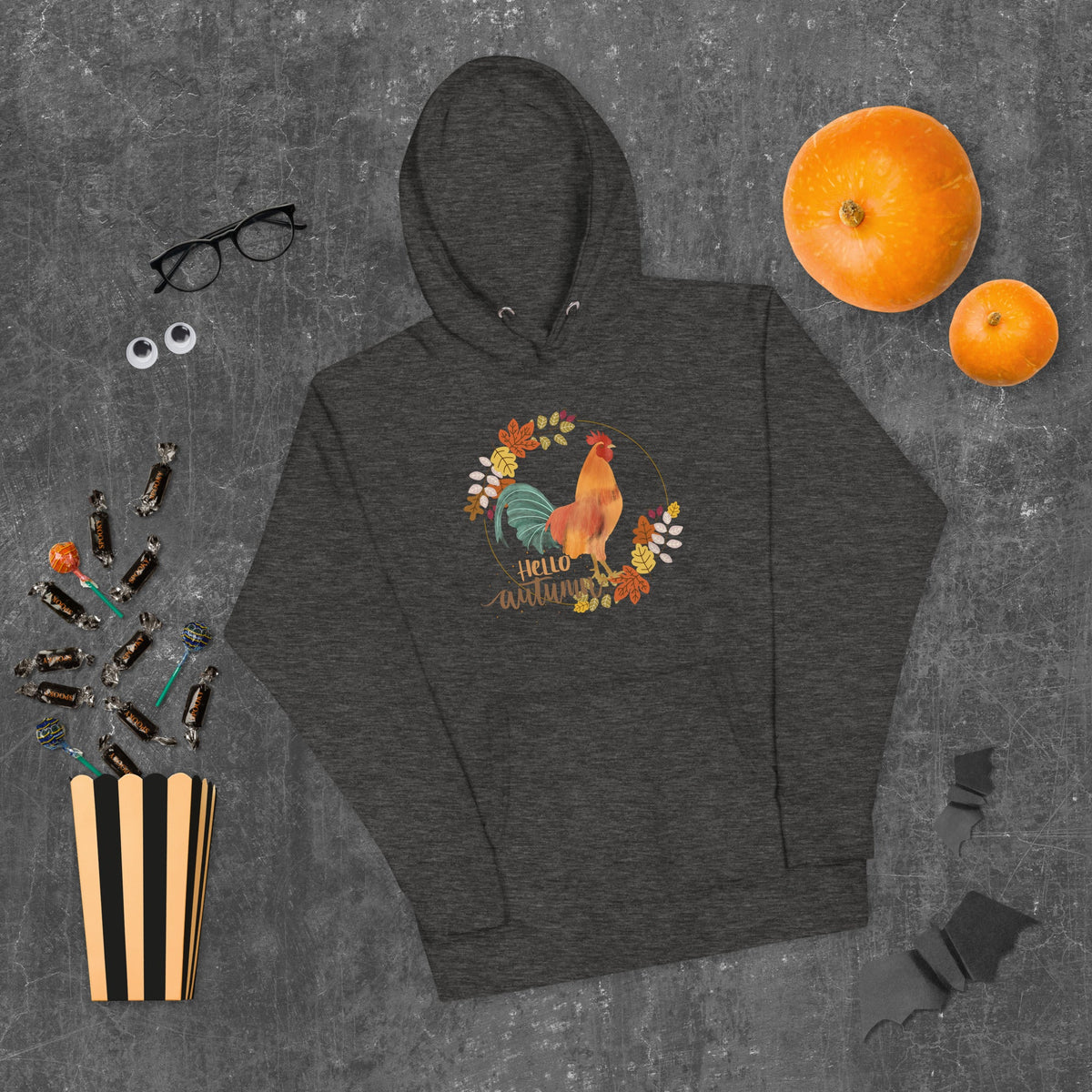 Hello Autumn Adult Unisex Hoodie - Cluck It All Farms