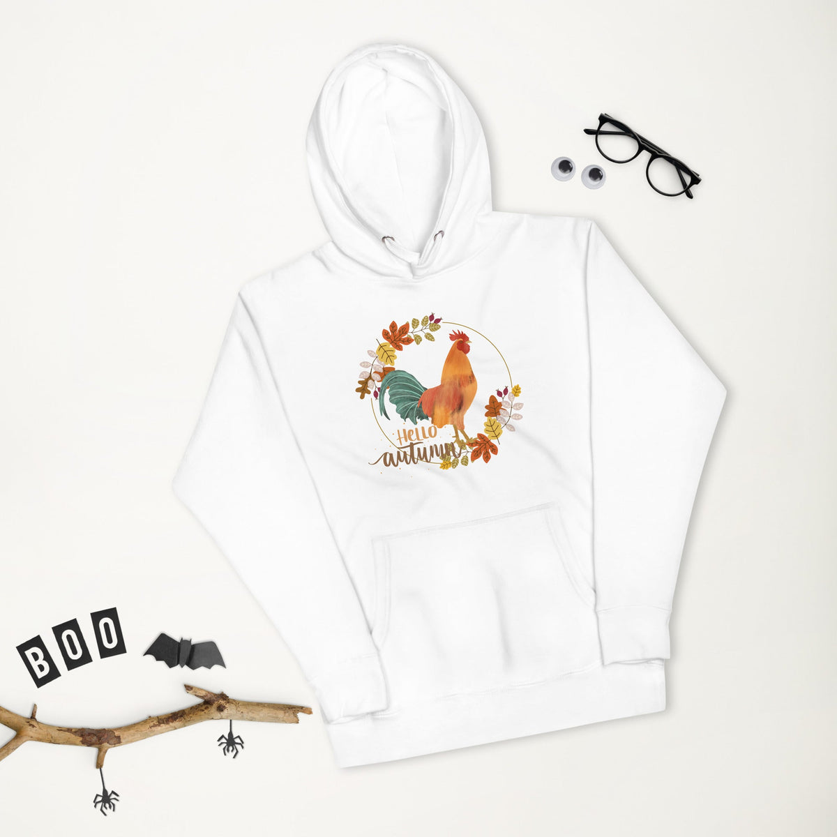 Hello Autumn Adult Unisex Hoodie - Cluck It All Farms