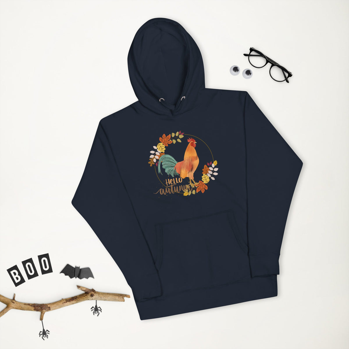 Hello Autumn Adult Unisex Hoodie - Cluck It All Farms