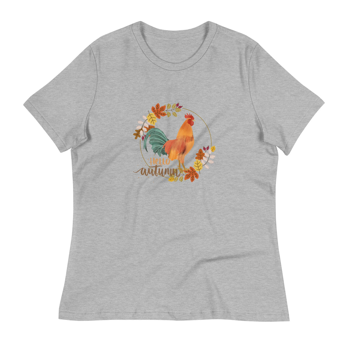 Hello Autumn Women&#39;s Relaxed T-Shirt - Cluck It All Farms