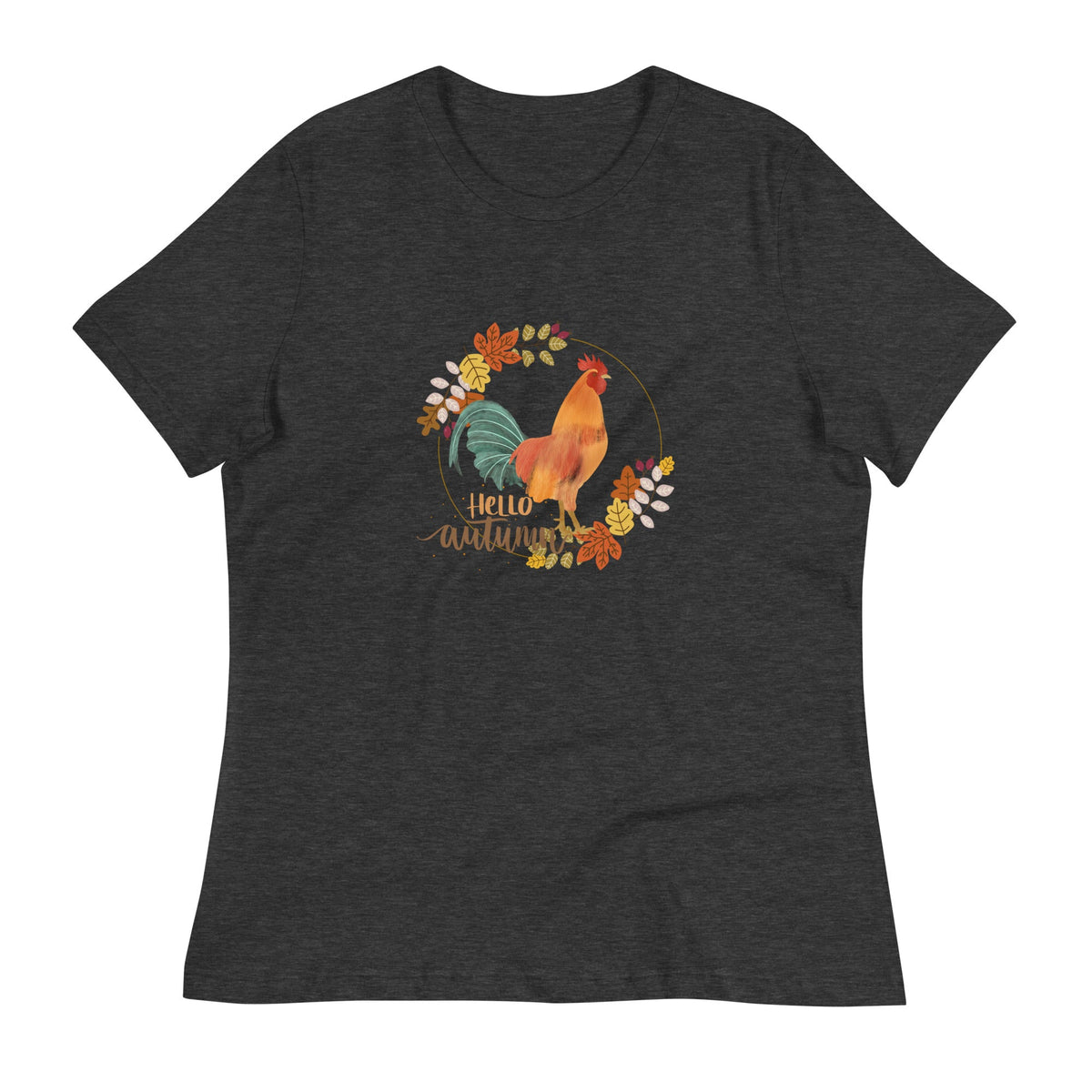 Hello Autumn Women&#39;s Relaxed T-Shirt - Cluck It All Farms