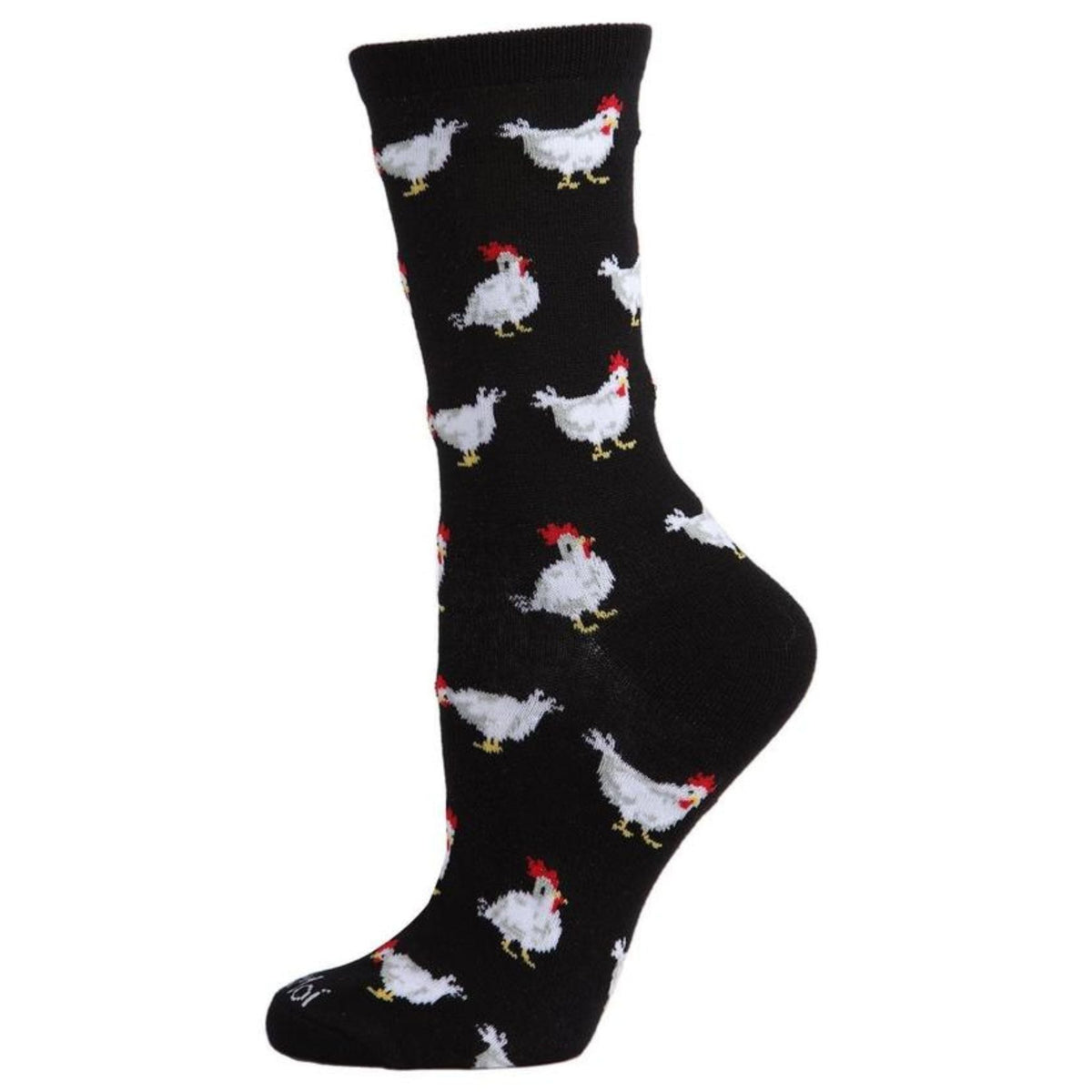 MeMoi Chickens Bamboo Blend Crew Socks - Cluck It All Farms