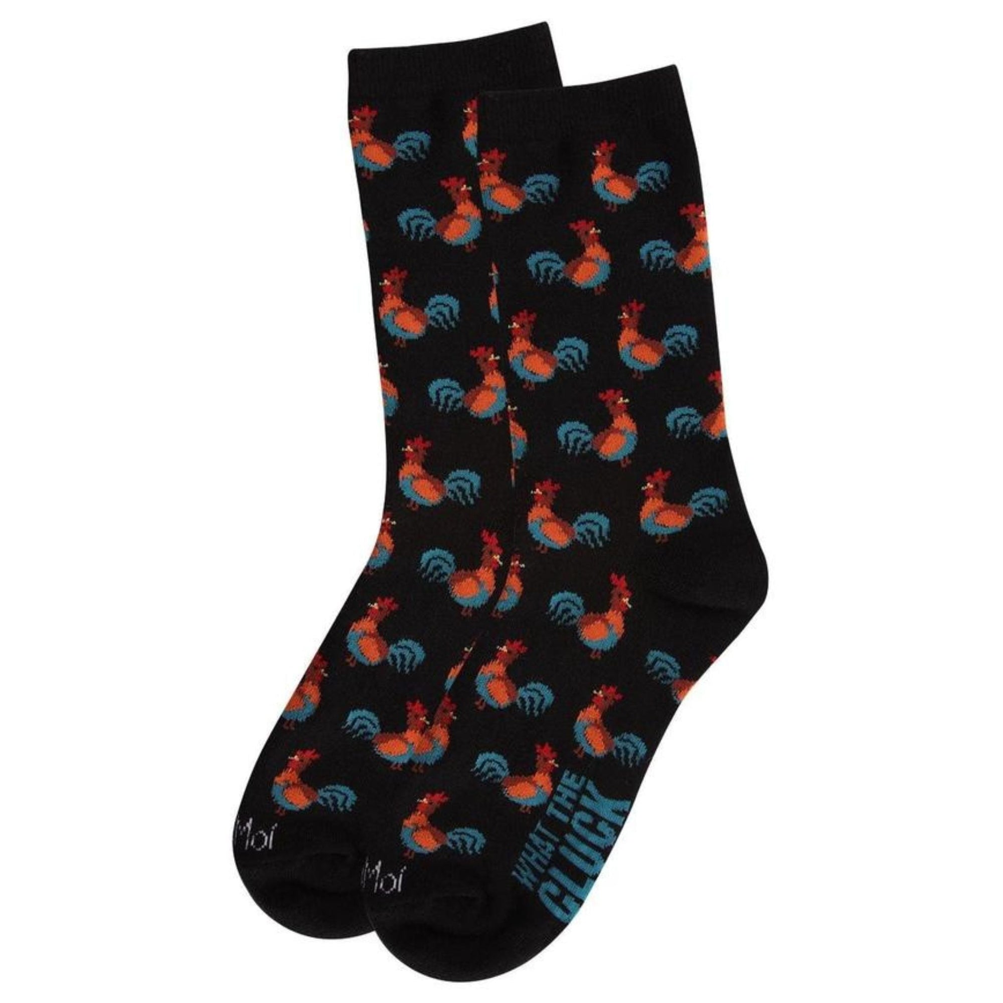 MeMoi Chickens Bamboo Blend Crew Socks - Cluck It All Farms