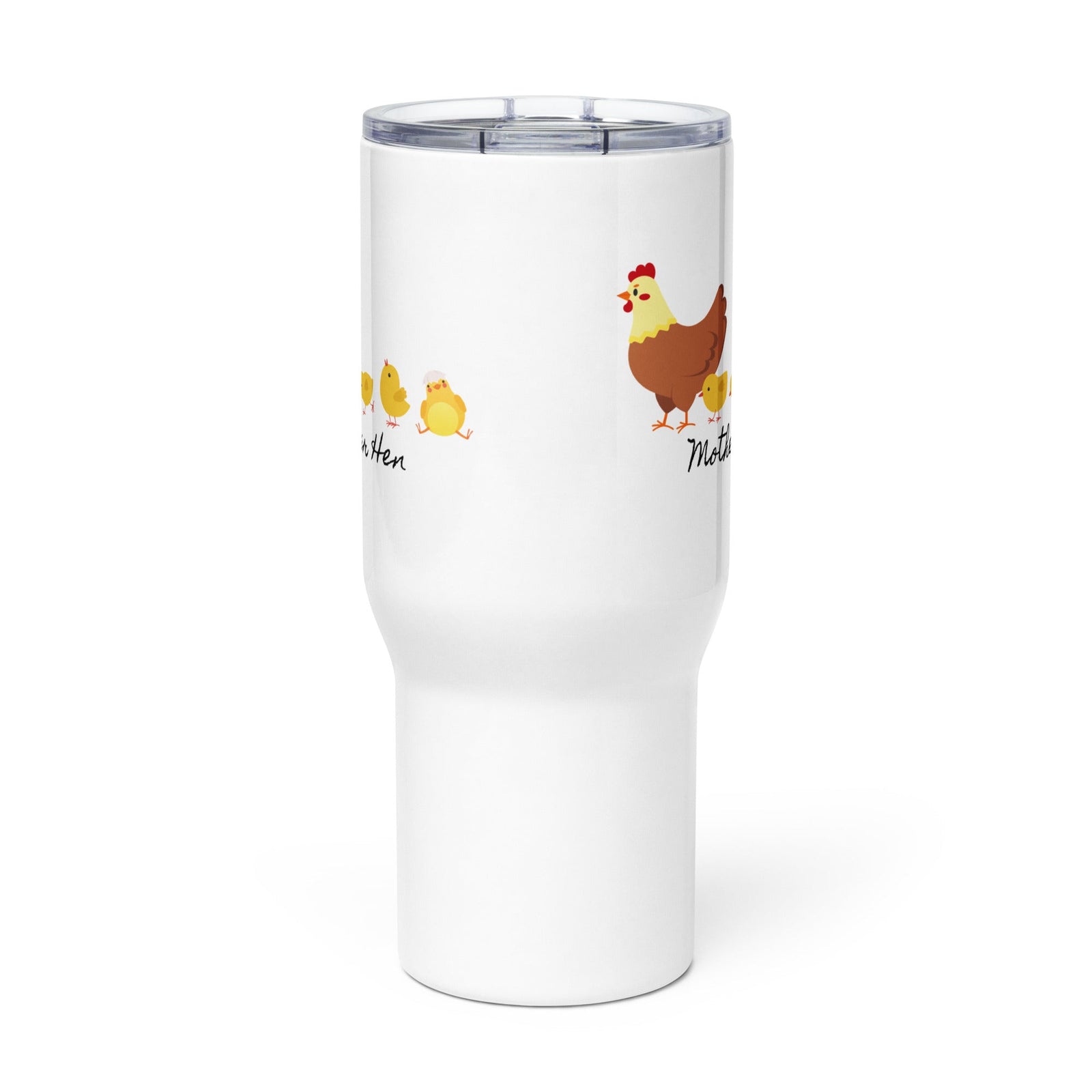 Mother Hen Travel Mug With Handle - Cluck It All Farms