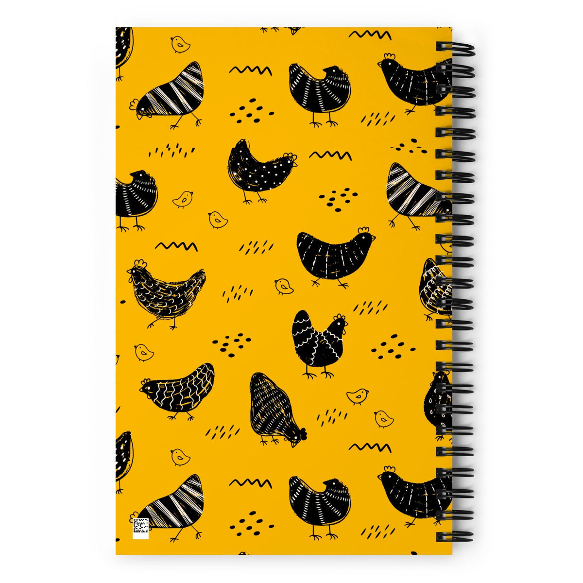 Vintage Yellow Chicken Spiral Notebook - Cluck It All Farms