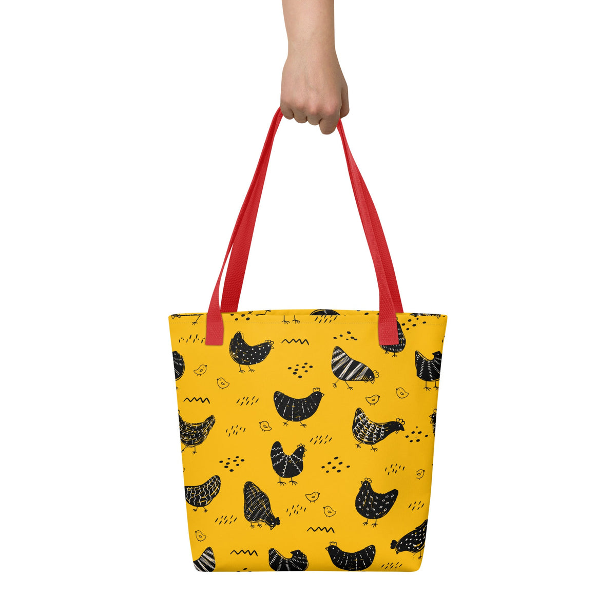 Vintage Yellow Chicken Tote Bag - Cluck It All Farms