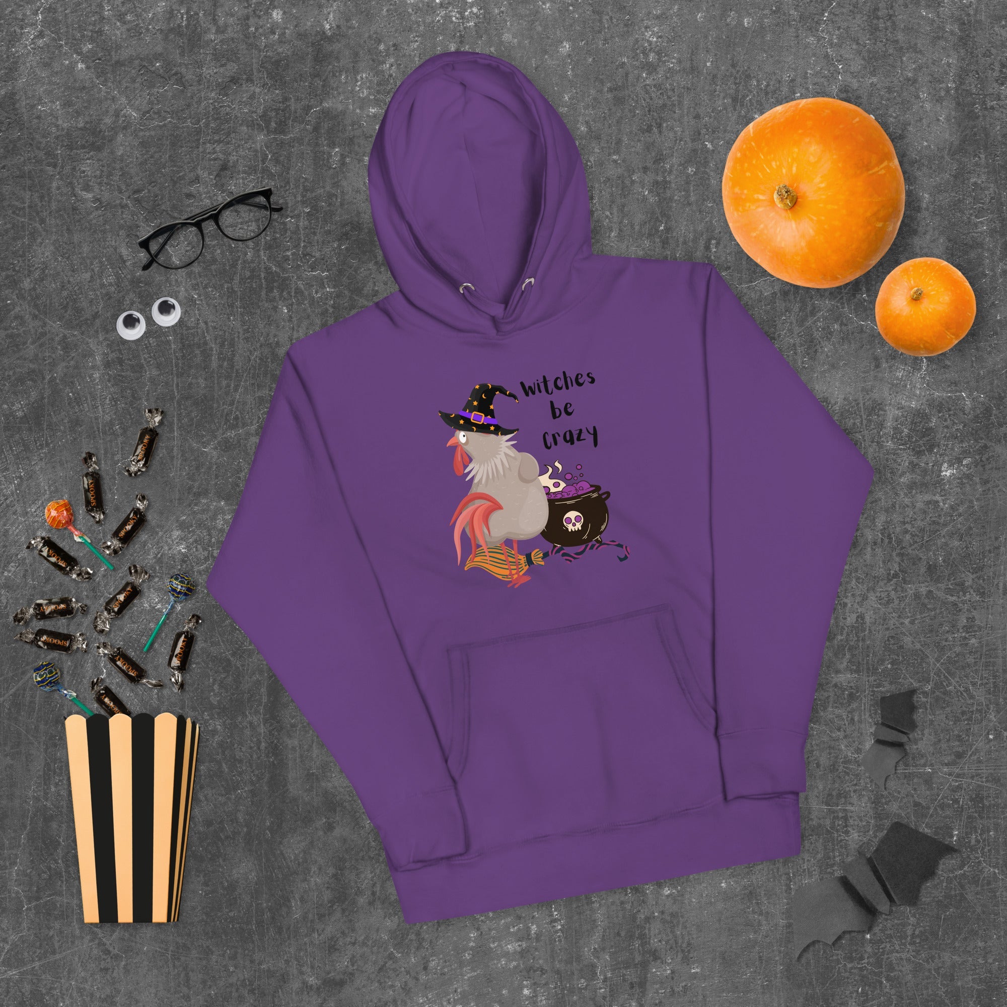 Witches Be Crazy Adult Unisex Hoodie - Cluck It All Farms